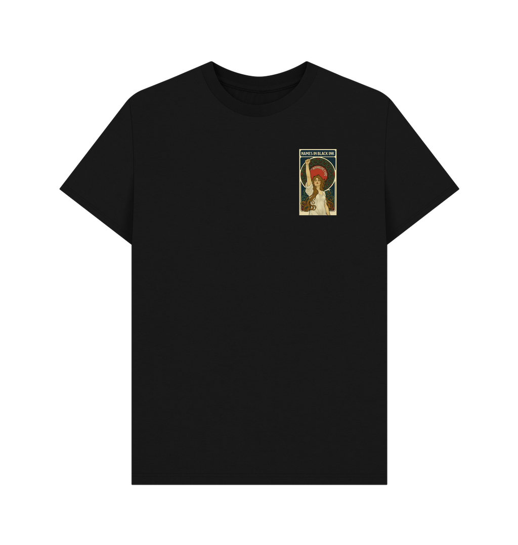 Black Printed T-shirt Front