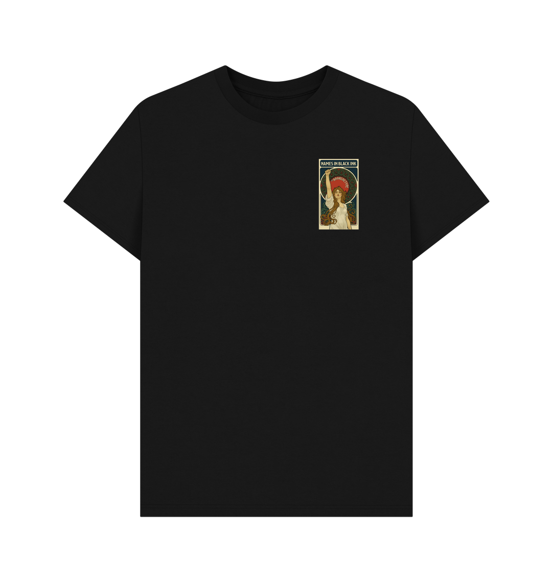 Black Printed T-shirt Front